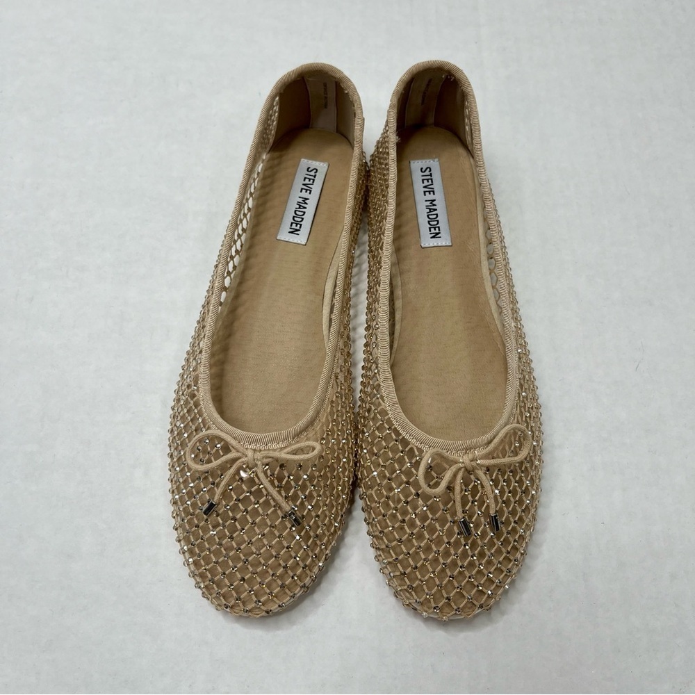 Steve Madden Blush Embellished Ballet Flats NIB - Picture 2 of 7